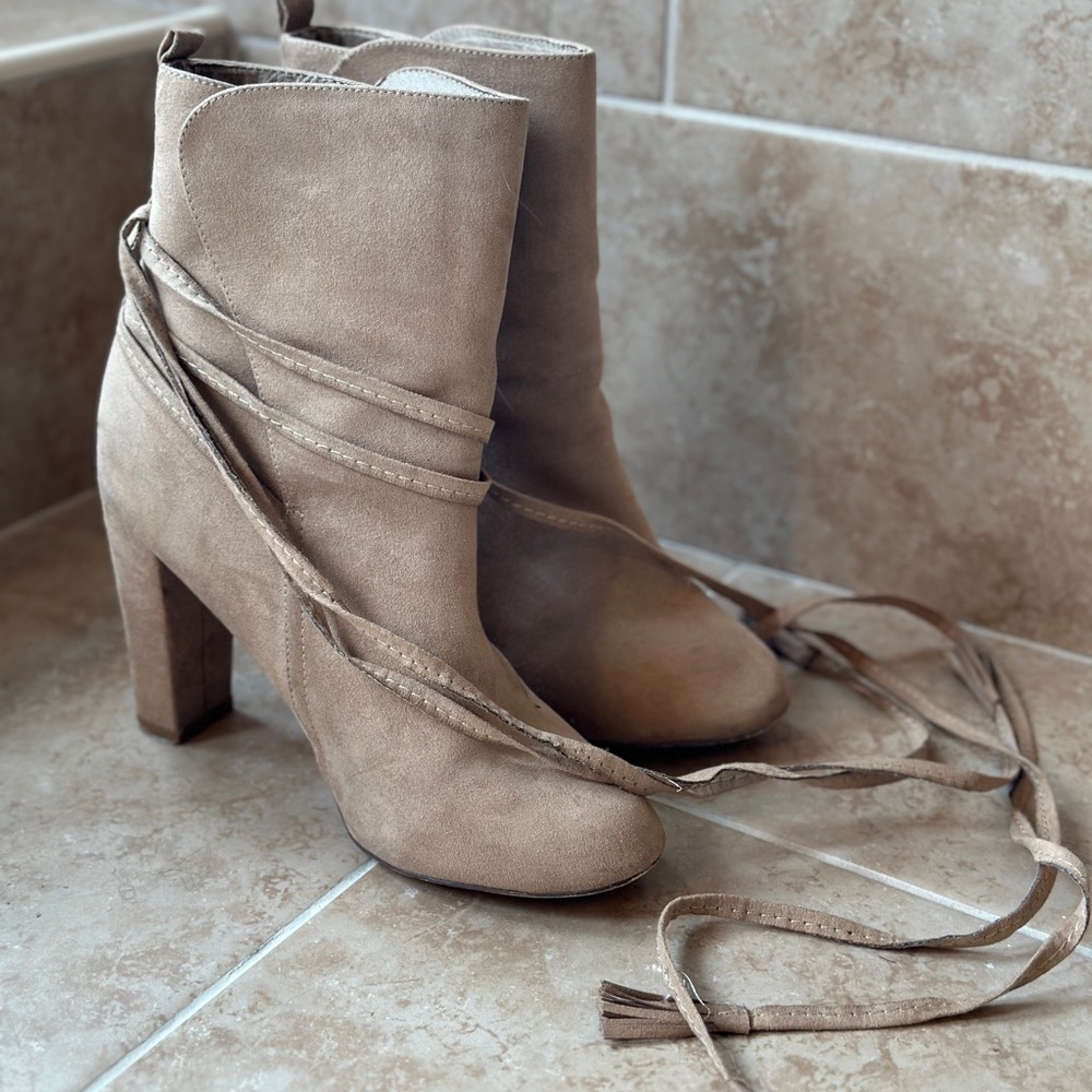 Just Fab Brown Booties in Size 10 SHIPS FAST
